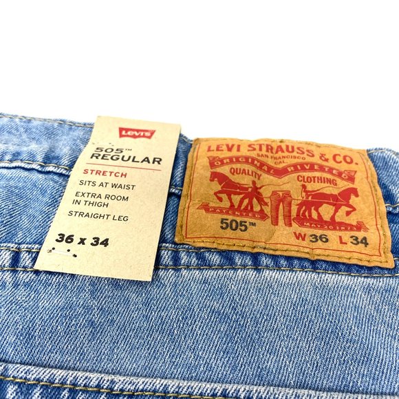 💖MEGA SALE💖Levi’s Jeans Regular Fit Fallen Start Men's Size 005051706 505 - Picture 5 of 6